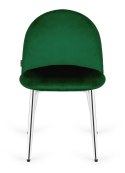 Krzesło tapicerowane GLORIA GREEN VELVET SILVER
