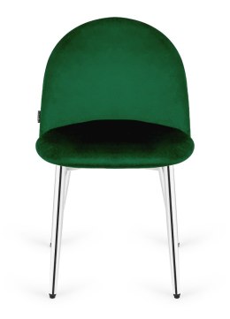 Krzesło tapicerowane GLORIA GREEN VELVET SILVER