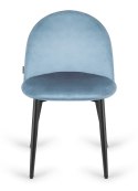 Krzesło tapicerowane GLORIA LIGHT BLUE VELVET