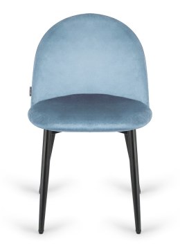 Krzesło tapicerowane GLORIA LIGHT BLUE VELVET