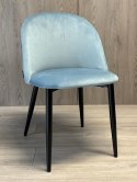 Krzesło tapicerowane GLORIA LIGHT BLUE VELVET