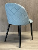 Krzesło tapicerowane GLORIA LIGHT BLUE VELVET