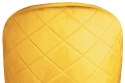 Krzesło tapicerowane GLORIA MUSTARD VELVET