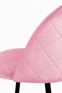Krzesło tapicerowane GLORIA PINK VELVET