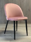 Krzesło tapicerowane GLORIA PINK VELVET