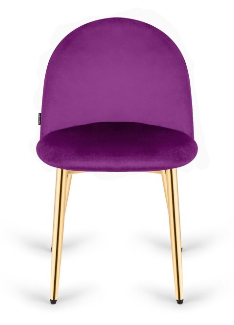 Krzesło tapicerowane GLORIA PURPLE VELVET GOLD