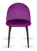 Krzesło tapicerowane GLORIA PURPLE VELVET
