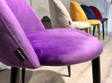 Krzesło tapicerowane GLORIA PURPLE VELVET