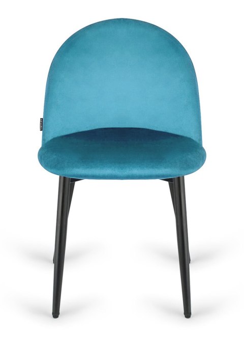 Krzesło tapicerowane GLORIA SEA BLUE VELVET