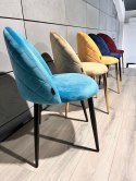 Krzesło tapicerowane GLORIA SEA BLUE VELVET