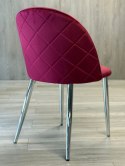 Krzesło tapicerowane GLORIA WINE VELVET SILVER