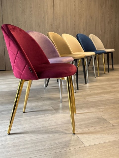 Krzesło tapicerowane GLORIA WINE VELVET