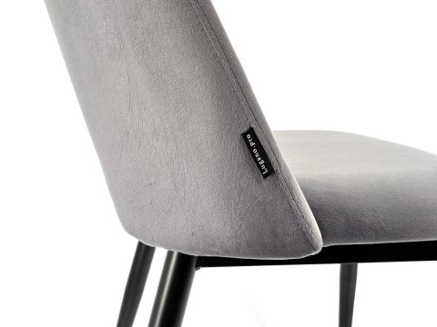 Krzesło tapicerowane GOTI GREY VELVET