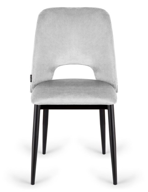 Krzesło tapicerowane GOTI LIGHT GREY VELVET