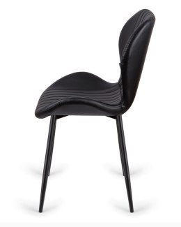 Krzesło tapicerowane MONTI BLACK PU