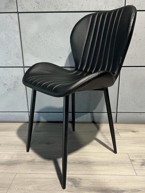 Krzesło tapicerowane MONTI BLACK PU