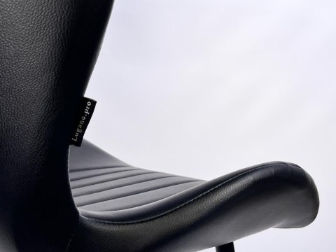 Krzesło tapicerowane MONTI BLACK PU