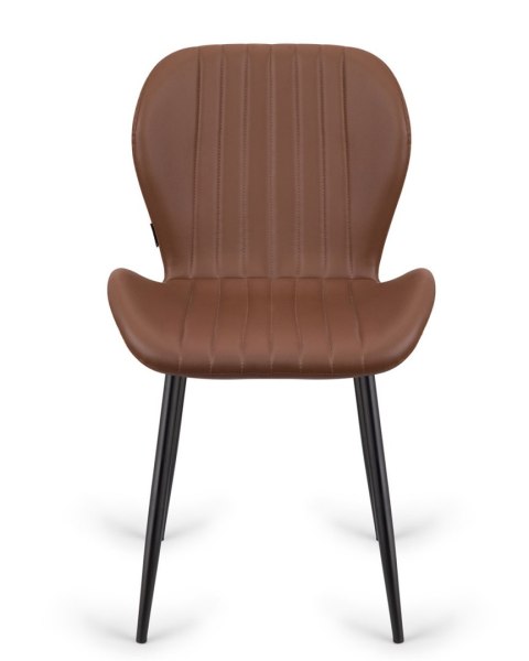 Krzesło tapicerowane MONTI BROWN PU