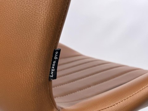 Krzesło tapicerowane MONTI BROWN PU