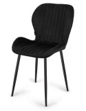 Krzesło tapicerowane MONTI VELVET BLACK II GATUNEK