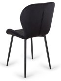 Krzesło tapicerowane MONTI VELVET BLACK II GATUNEK