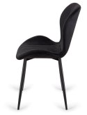 Krzesło tapicerowane MONTI VELVET BLACK II GATUNEK