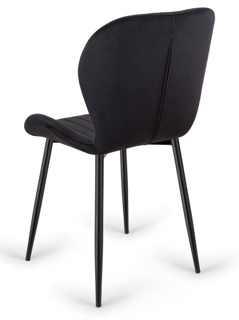Krzesło tapicerowane MONTI VELVET BLACK