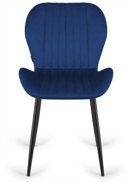 Krzesło tapicerowane MONTI VELVET BLUE