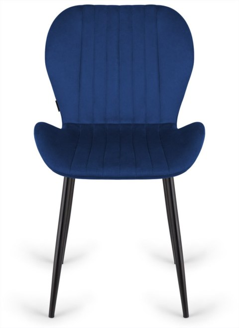 Krzesło tapicerowane MONTI VELVET BLUE