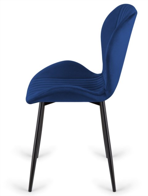 Krzesło tapicerowane MONTI VELVET BLUE