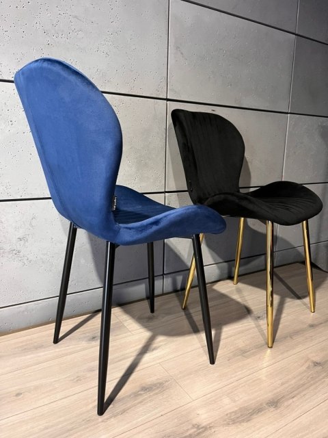 Krzesło tapicerowane MONTI VELVET BLUE