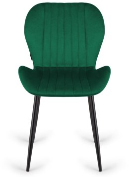 Krzesło tapicerowane MONTI VELVET GREEN