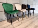 Krzesło tapicerowane MONTI VELVET GREEN