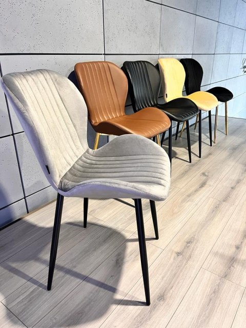 Krzesło tapicerowane MONTI VELVET GREEN