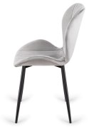 Krzesło tapicerowane MONTI VELVET GREY