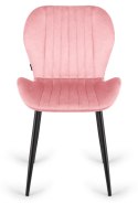 Krzesło tapicerowane MONTI VELVET PINK