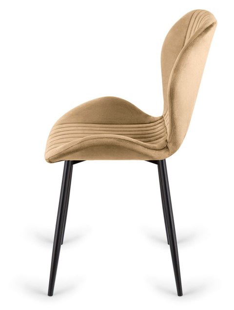 Krzesło tapicerowane MONTI VELVET SAND