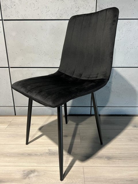 Krzesło tapicerowane OREO SQ VELVET BLACK