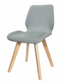 Krzesło tapicerowane SOPHIA PU GREY- II GATUNEK