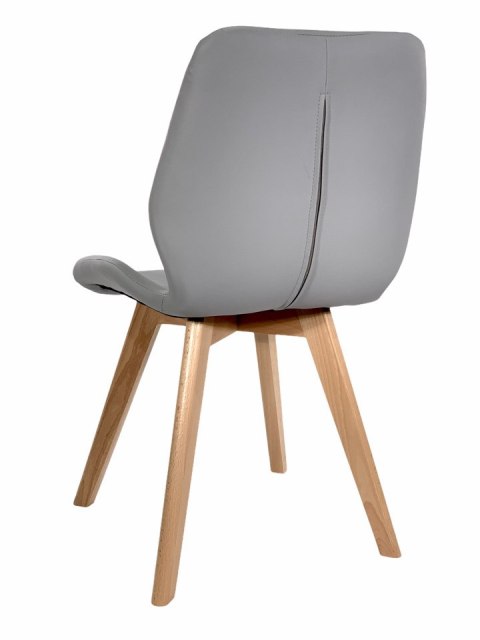 Krzesło tapicerowane SOPHIA PU GREY- II GATUNEK