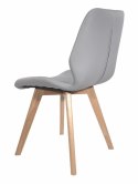 Krzesło tapicerowane SOPHIA PU GREY- II GATUNEK