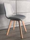Krzesło tapicerowane SOPHIA PU GREY- II GATUNEK