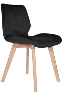 Krzesło tapicerowane SOPHIA VELVET BLACK II GATUNEK