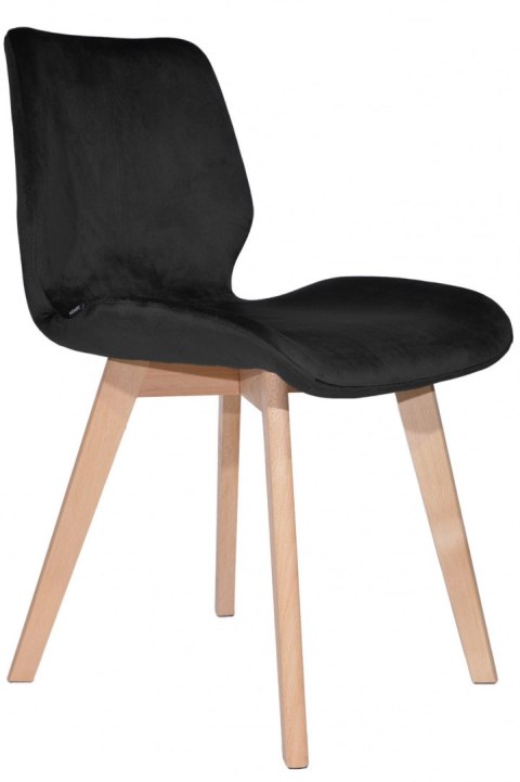 Krzesło tapicerowane SOPHIA VELVET BLACK II GATUNEK