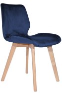 Krzesło tapicerowane SOPHIA VELVET BLUE