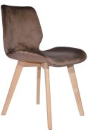 Krzesło tapicerowane SOPHIA VELVET BROWN