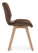 Krzesło tapicerowane SOPHIA VELVET BROWN