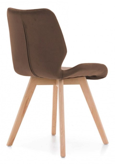 Krzesło tapicerowane SOPHIA VELVET BROWN