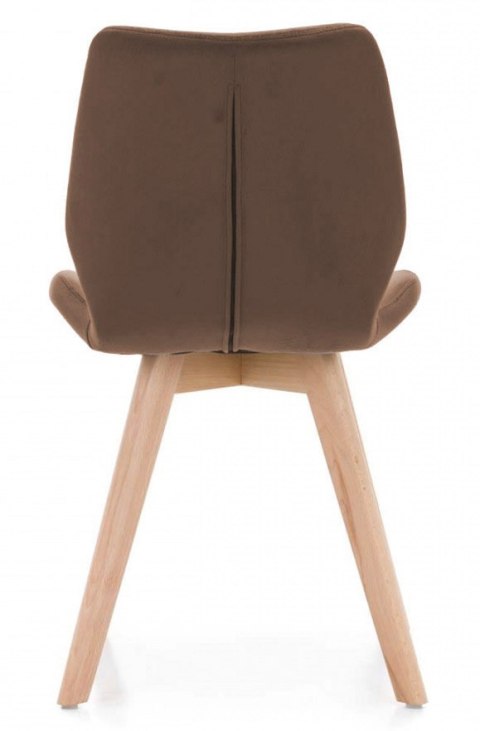 Krzesło tapicerowane SOPHIA VELVET BROWN