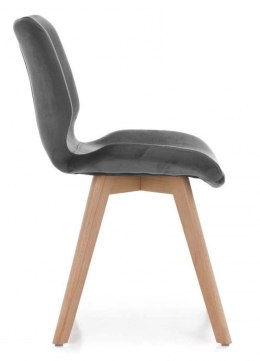 Krzesło tapicerowane SOPHIA VELVET GREY II GATUNEK